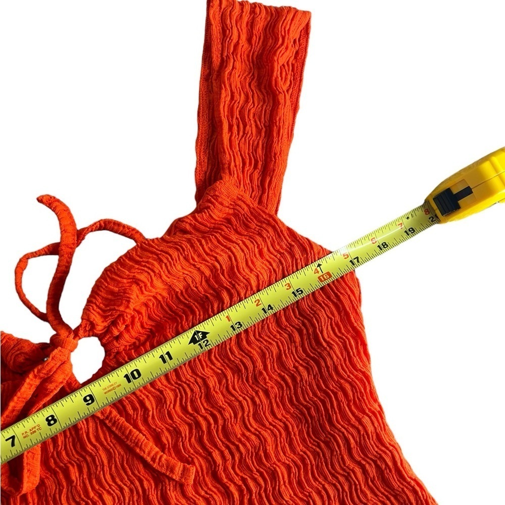 NWOT Free People Eleni Beach Bodycon Maxi Dress In Orange - Picture 9 of 12